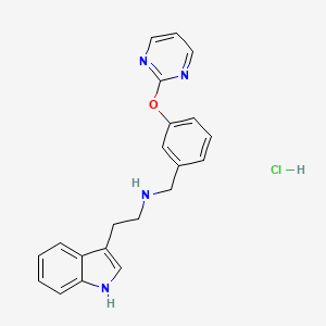molecular formula C21H21ClN4O B4671054 [2-(1H-indol-3-yl)ethyl][3-(2-pyrimidinyloxy)benzyl]amine hydrochloride 