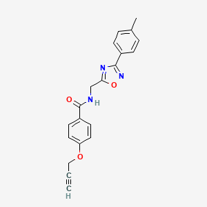 N-{[3-(4-methylphenyl)-1,2,4-oxadiazol-5-yl]methyl}-4-(2-propyn-1-yloxy)benzamide