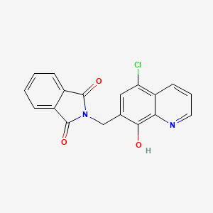 molecular formula C18H11ClN2O3 B4671144 2-[(5-chloro-8-hydroxy-7-quinolinyl)methyl]-1H-isoindole-1,3(2H)-dione CAS No. 61627-00-7
