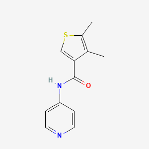 molecular formula C12H12N2OS B4671163 4,5-dimethyl-N-4-pyridinyl-3-thiophenecarboxamide 