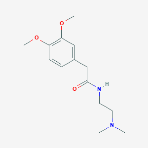 molecular formula C14H22N2O3 B4671216 2-(3,4-dimethoxyphenyl)-N-[2-(dimethylamino)ethyl]acetamide 