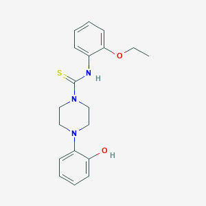 molecular formula C19H23N3O2S B4671263 N-(2-ethoxyphenyl)-4-(2-hydroxyphenyl)-1-piperazinecarbothioamide 