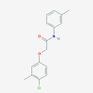 molecular formula C16H16ClNO2 B4671335 2-(4-chloro-3-methylphenoxy)-N-(3-methylphenyl)acetamide 