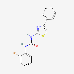 molecular formula C16H12BrN3OS B4671397 N-(2-bromophenyl)-N'-(4-phenyl-1,3-thiazol-2-yl)urea 