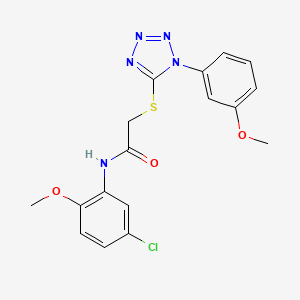 molecular formula C17H16ClN5O3S B4671438 N-(5-chloro-2-methoxyphenyl)-2-{[1-(3-methoxyphenyl)-1H-tetrazol-5-yl]thio}acetamide 