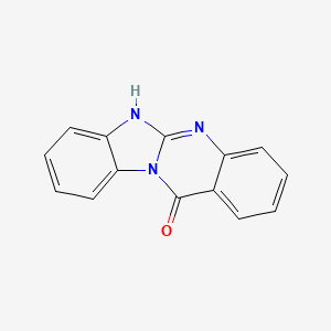 molecular formula C14H9N3O B4671457 benzimidazo[2,1-b]quinazolin-12(5H)-one CAS No. 4149-00-2