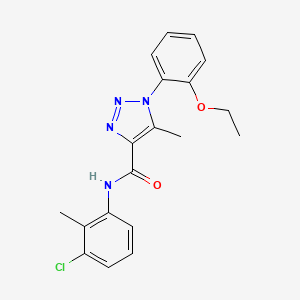 molecular formula C19H19ClN4O2 B4671476 N-(3-chloro-2-methylphenyl)-1-(2-ethoxyphenyl)-5-methyl-1H-1,2,3-triazole-4-carboxamide 