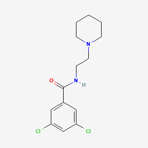 molecular formula C14H18Cl2N2O B4671573 3,5-dichloro-N-[2-(1-piperidinyl)ethyl]benzamide 