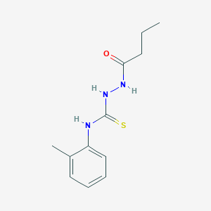 molecular formula C12H17N3OS B4671585 2-butyryl-N-(2-methylphenyl)hydrazinecarbothioamide 