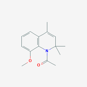 molecular formula C15H19NO2 B4671603 1-acetyl-8-methoxy-2,2,4-trimethyl-1,2-dihydroquinoline 