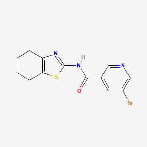 molecular formula C13H12BrN3OS B4671608 5-bromo-N-(4,5,6,7-tetrahydro-1,3-benzothiazol-2-yl)nicotinamide 