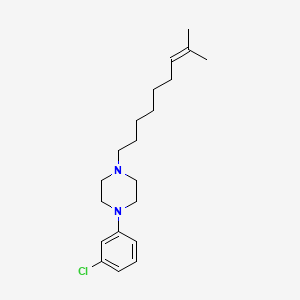 1-(3-chlorophenyl)-4-(8-methyl-7-nonen-1-yl)piperazine