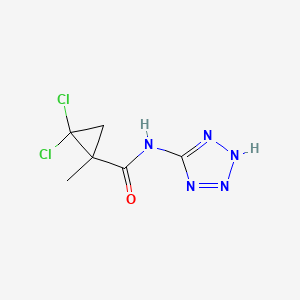 molecular formula C6H7Cl2N5O B4671654 2,2-dichloro-1-methyl-N-1H-tetrazol-5-ylcyclopropanecarboxamide 
