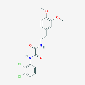 molecular formula C18H18Cl2N2O4 B4671683 N-(2,3-dichlorophenyl)-N'-[2-(3,4-dimethoxyphenyl)ethyl]ethanediamide 