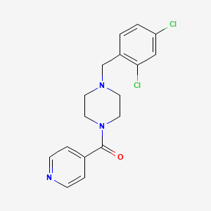 molecular formula C17H17Cl2N3O B4671791 1-(2,4-dichlorobenzyl)-4-isonicotinoylpiperazine 