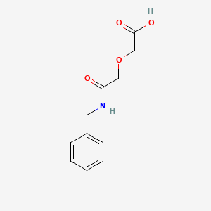 molecular formula C12H15NO4 B4671824 {2-[(4-methylbenzyl)amino]-2-oxoethoxy}acetic acid 