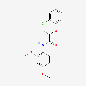 molecular formula C17H18ClNO4 B4671857 2-(2-chlorophenoxy)-N-(2,4-dimethoxyphenyl)propanamide 