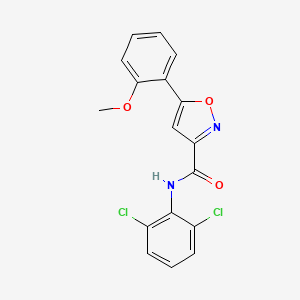 molecular formula C17H12Cl2N2O3 B4671887 N-(2,6-dichlorophenyl)-5-(2-methoxyphenyl)-3-isoxazolecarboxamide 