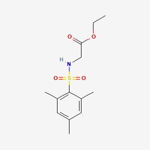 molecular formula C13H19NO4S B4671890 ethyl N-(mesitylsulfonyl)glycinate 