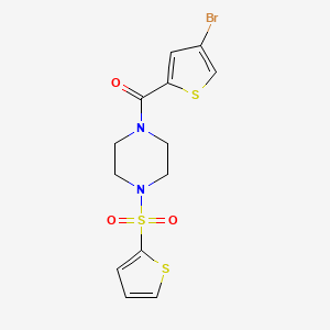 molecular formula C13H13BrN2O3S3 B4671974 1-[(4-bromo-2-thienyl)carbonyl]-4-(2-thienylsulfonyl)piperazine 