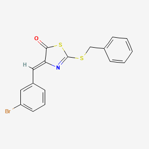 2-(benzylthio)-4-(3-bromobenzylidene)-1,3-thiazol-5(4H)-one