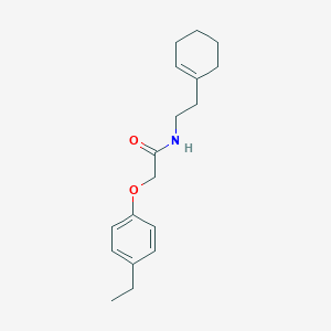 molecular formula C18H25NO2 B467206 N-[2-(1-环己烯-1-基)乙基]-2-(4-乙基苯氧基)乙酰胺 CAS No. 497087-16-8