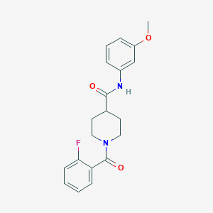 1-(2-fluorobenzoyl)-N-(3-methoxyphenyl)piperidine-4-carboxamide