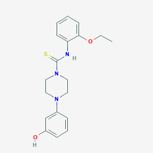 molecular formula C19H23N3O2S B4672289 N-(2-ethoxyphenyl)-4-(3-hydroxyphenyl)-1-piperazinecarbothioamide 