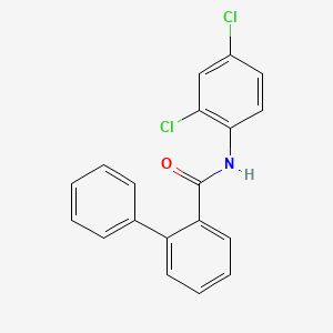 molecular formula C19H13Cl2NO B4672405 N-(2,4-dichlorophenyl)-2-biphenylcarboxamide 