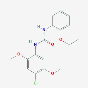molecular formula C17H19ClN2O4 B4672465 N-(4-chloro-2,5-dimethoxyphenyl)-N'-(2-ethoxyphenyl)urea 