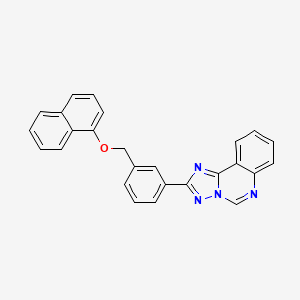 molecular formula C26H18N4O B4672498 2-{3-[(1-naphthyloxy)methyl]phenyl}[1,2,4]triazolo[1,5-c]quinazoline 