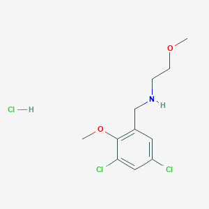 molecular formula C11H16Cl3NO2 B4672554 N-(3,5-dichloro-2-methoxybenzyl)-2-methoxyethanamine hydrochloride 