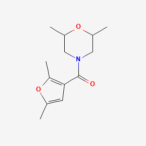 molecular formula C13H19NO3 B4672565 4-(2,5-dimethyl-3-furoyl)-2,6-dimethylmorpholine 