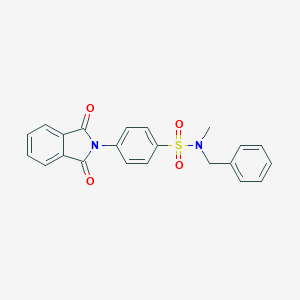 molecular formula C22H18N2O4S B467266 N-苄基-4-(1,3-二氧代-1,3-二氢-2H-异吲哚-2-基)-N-甲基苯磺酰胺 CAS No. 497089-99-3