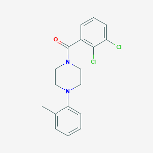 molecular formula C18H18Cl2N2O B4672669 1-(2,3-dichlorobenzoyl)-4-(2-methylphenyl)piperazine 