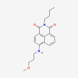 2-butyl-6-[(3-methoxypropyl)amino]-1H-benzo[de]isoquinoline-1,3(2H)-dione