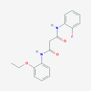 molecular formula C17H17FN2O3 B4672835 N-(2-ethoxyphenyl)-N'-(2-fluorophenyl)malonamide 