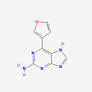 molecular formula C9H7N5O B4672938 6-(3-furyl)-9H-purin-2-amine 