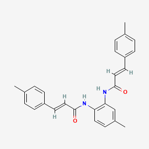 molecular formula C27H26N2O2 B4672963 N,N'-(4-methyl-1,2-phenylene)bis[3-(4-methylphenyl)acrylamide] 