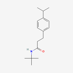 molecular formula C16H25NO B4673120 N-(tert-butyl)-3-(4-isopropylphenyl)propanamide 