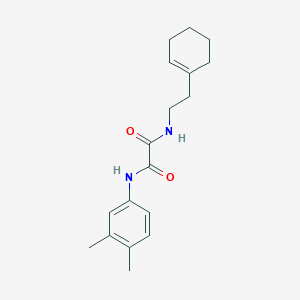 molecular formula C18H24N2O2 B4673155 N-[2-(1-cyclohexen-1-yl)ethyl]-N'-(3,4-dimethylphenyl)ethanediamide 