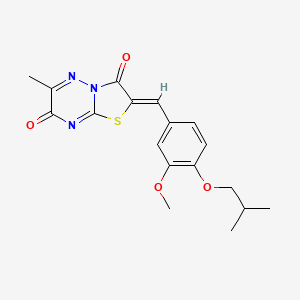 molecular formula C18H19N3O4S B4673166 2-(4-isobutoxy-3-methoxybenzylidene)-6-methyl-7H-[1,3]thiazolo[3,2-b][1,2,4]triazine-3,7(2H)-dione CAS No. 606956-83-6