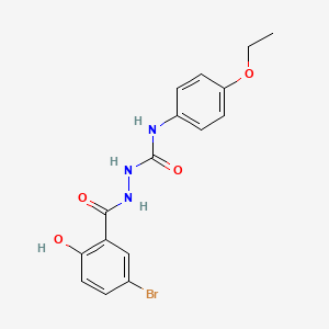 molecular formula C16H16BrN3O4 B4673188 2-(5-bromo-2-hydroxybenzoyl)-N-(4-ethoxyphenyl)hydrazinecarboxamide 