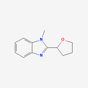 molecular formula C12H14N2O B4673194 1-methyl-2-(tetrahydro-2-furanyl)-1H-benzimidazole 