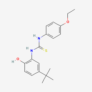 molecular formula C19H24N2O2S B4673308 N-(5-tert-butyl-2-hydroxyphenyl)-N'-(4-ethoxyphenyl)thiourea 