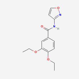 molecular formula C14H16N2O4 B4673345 3,4-diethoxy-N-3-isoxazolylbenzamide 