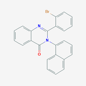 molecular formula C24H15BrN2O B4673475 2-(2-bromophenyl)-3-(1-naphthyl)-4(3H)-quinazolinone 