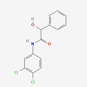 molecular formula C14H11Cl2NO2 B4673531 N-(3,4-dichlorophenyl)-2-hydroxy-2-phenylacetamide 