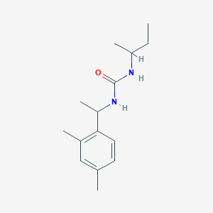 molecular formula C15H24N2O B4673564 N-(sec-butyl)-N'-[1-(2,4-dimethylphenyl)ethyl]urea 