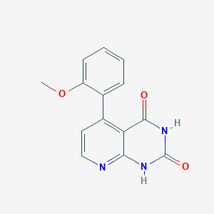 molecular formula C14H11N3O3 B4673577 5-(2-methoxyphenyl)pyrido[2,3-d]pyrimidine-2,4(1H,3H)-dione 